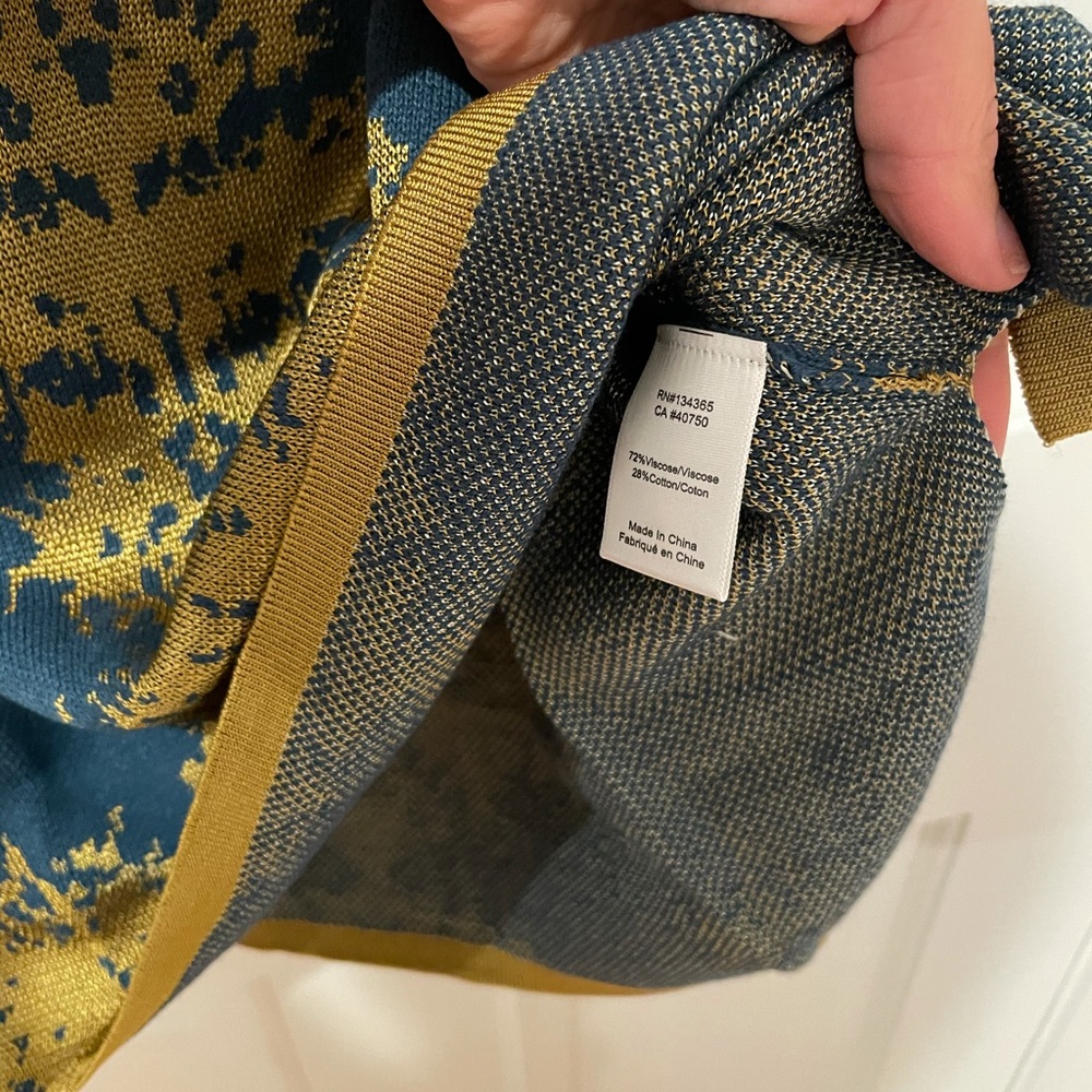 Marla Wynn Gold Teal Shell NWT - Picture 4 of 7